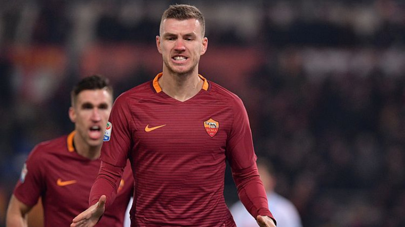 ''Roma'' labākais vārtu guvējs Edins Džeko
Foto: LaPresse/Scanpix