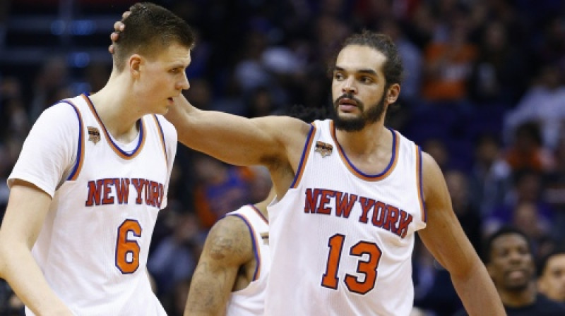 Kristaps Porziņģis un Žoakims Noā
Foto: AP/Scanpix