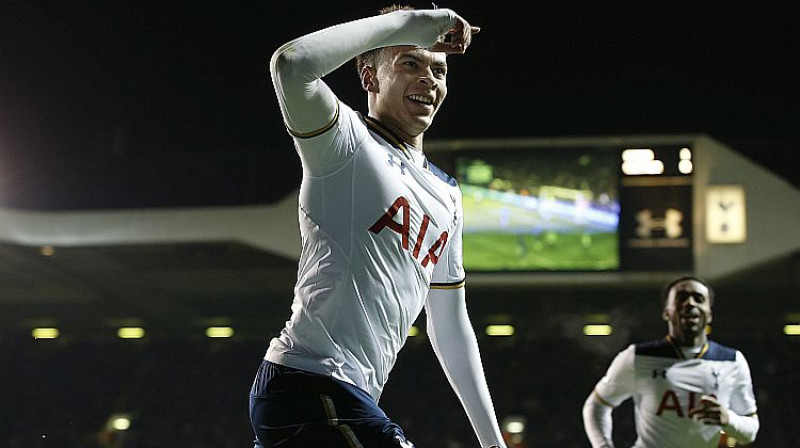 Dele Alli pēdējās četrās spēlēs kopā guvis septiņus vārtus
Foto: AP/Scanpix