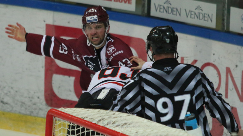 Tims Sestito iepriekšējā spēlē pret Habarovskas "Amur" lika lietā dūres
Foto: Ģirts Gertsons, f64