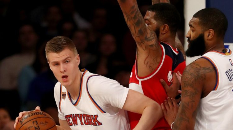 Kristaps Porziņģis pret "Wizards"
Foto: AFP/Scanpix