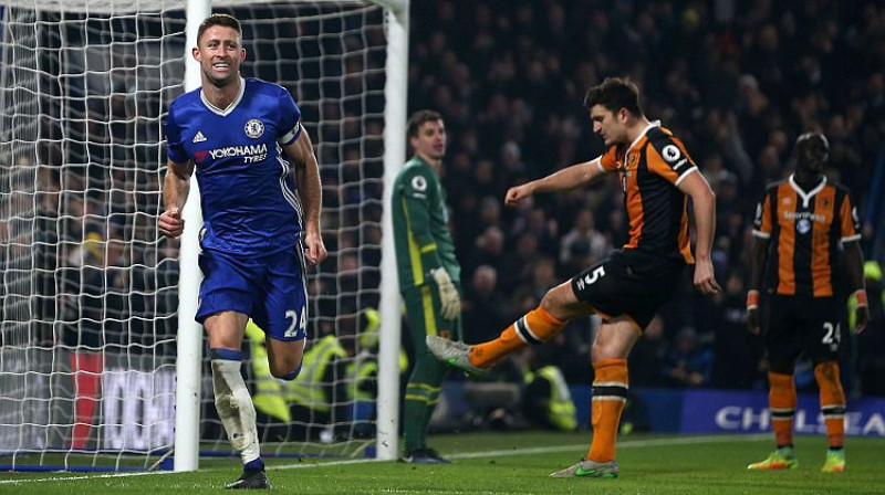 Gerijs Keihils pēc vārtu guvuma
Foto: AFP/Scanpix