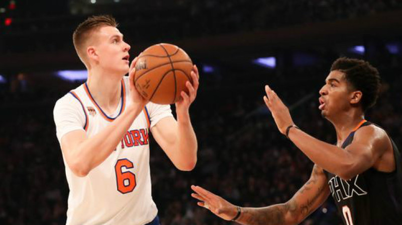 Kristaps Porziņģis pret "Suns"
Foto: Anthony Gruppuso / usatoday.com