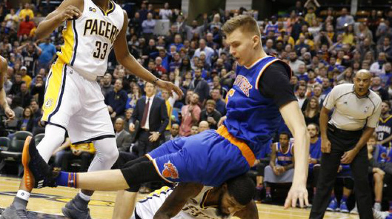 Kristaps Porziņģis pret "Pacers"
Foto: Brian Spurlock / usatoday.com