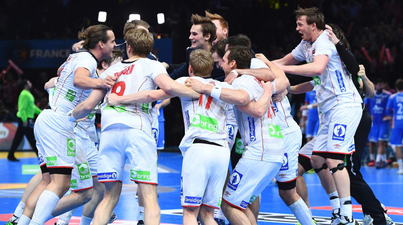 Norvēģija svin iekļūšanu finālā
Foto: AFP/Scanpix