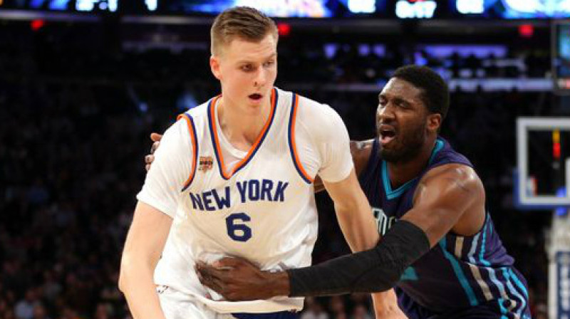 Kristaps Porziņģis pret "Hornets"
Foto: Brad Penner / usatoday.com