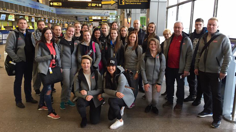 Latvijas sieviešu florbola izlase
Foto: Āris Aldiņš, floorball.lv
