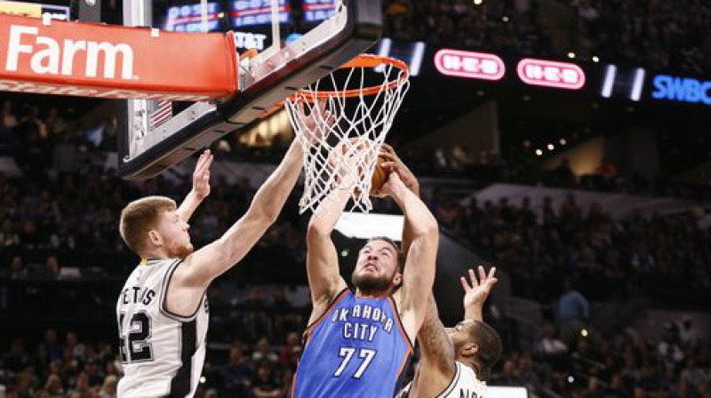 Dāvis Bertāns pret "Thunder"
Foto: Soobum Im / usatoday.com
