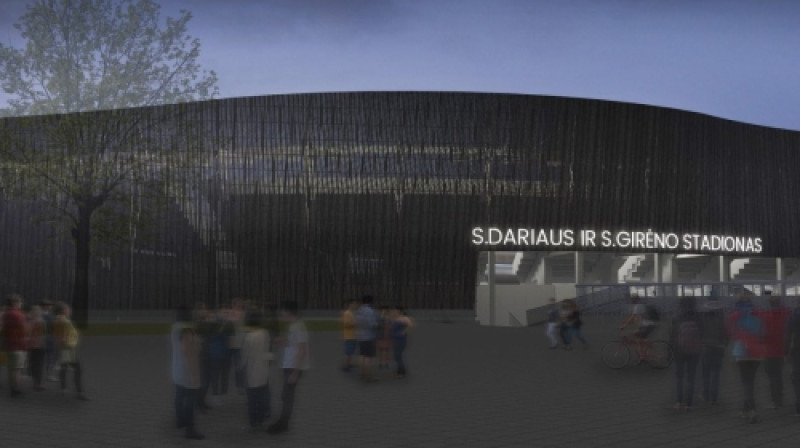 Kauņas stadiona iespējamais izskats pēc rekonstrukcijas
Foto: kaunas.lt