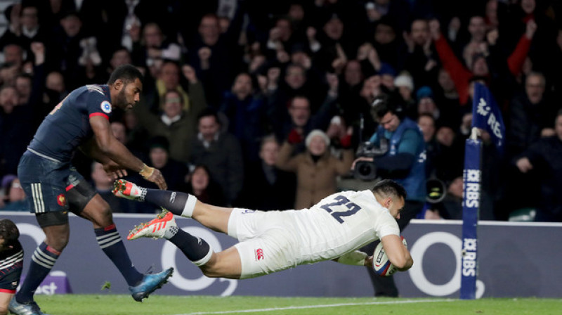 Bens Teo izrauj Anglijai uzvaru. 
Foto: rbs6nations.com