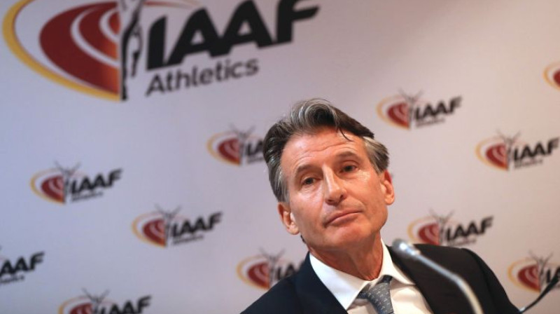 IAAF prezidents Sebastjans Ko
Foto: AFP/Scanpix