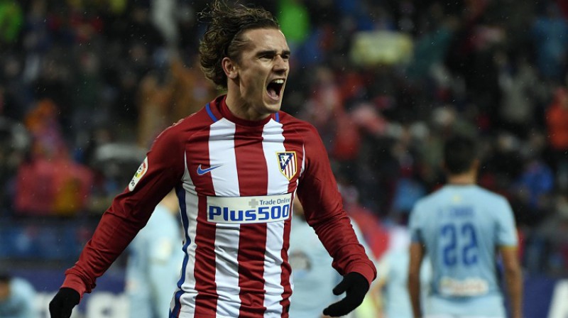 Fernando Toresam skaistākie vārti, bet svarīgākie šoreiz tomēr pasaules trešajam labākajam futbolistam Antuānam Grīzmanam
Foto: AFP/Scanpix