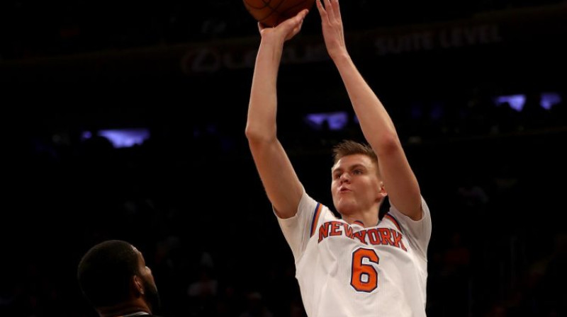 Kristaps Porziņģis pret "Spurs"
Foto: AFP/Scanpix