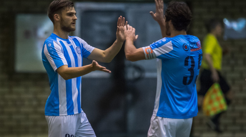 Valērijs Šabala un Ivans Jeņins 
Foto: Zigismunds Zālmanis (Riga FC)