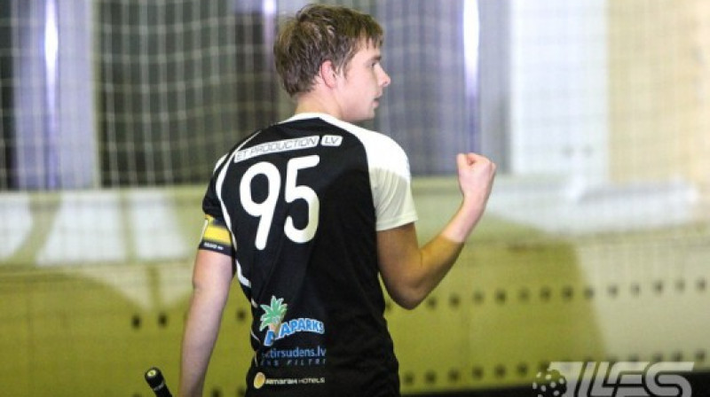 FK "Jūrmala" uzbrukuma līderis Ansis Auzāns
Foto: Floorball.lv