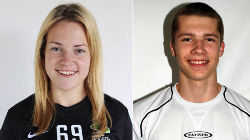 Juta Muravska un Niks Blumfelds
Foto: floorball.lv