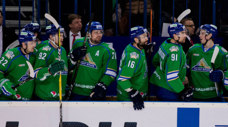 Ufas "Salavat Yulaev" hokejisti
Foto: ХК «Салават Юлаев»