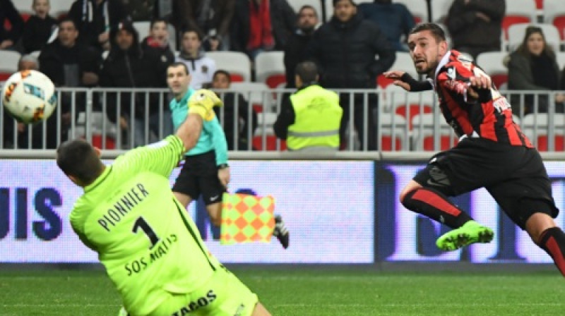 Mikaels Lebiāns gūst uzvaras vārtus
Foto: AFP/Scanpix