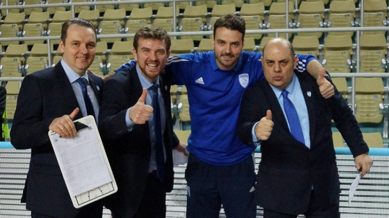 Mārtiņš Zībarts ar kolēģiem: uzvara pār Eirolīgas čempionēm
Foto: kurskbasket.ru