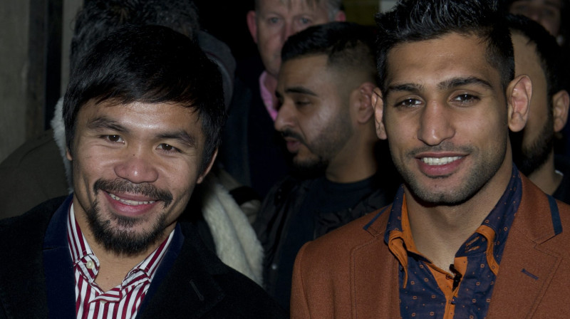 Menijs Pakjao un Amirs Hans
Foto: National Pictures / David Mirzoeff