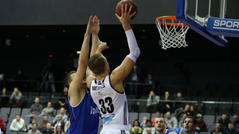 Mārtiņš Meiers spēlē pret "Tsmoki"
Foto: VEF Rīga