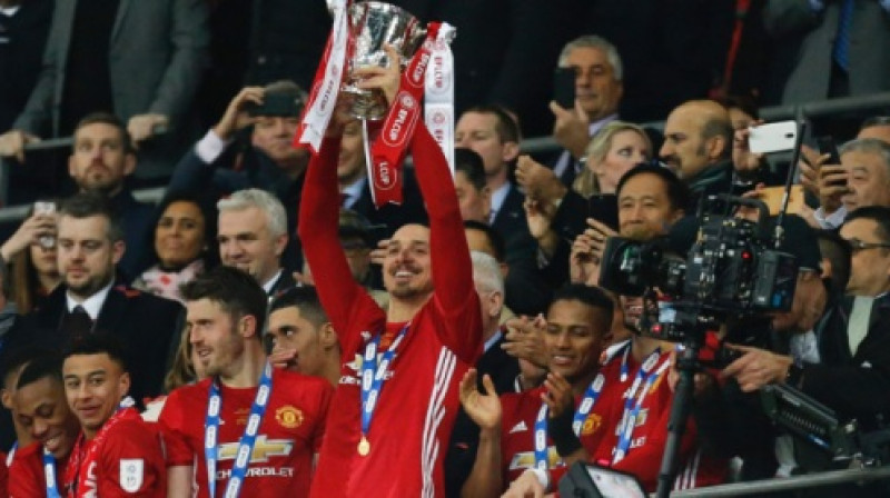 Zlatans Ibrahīmovičs jaunajā klubā 38 spēlēs izcēlies ar 26 vārtu guvumiem
Foto: AFP/Scanpix