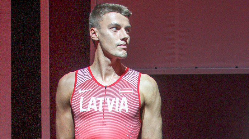 Elvijs Misāns startēs gan tāllēkšanā, gan trīssoļlēkšanā. 
Foto: Lauris Aizupietis/f64