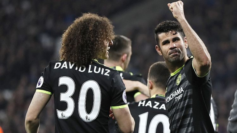 ''Chelsea'' pēc Djēgu Kostas vārtu guvuma 
Foto: AP/Scanpix