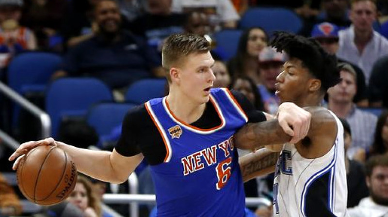 Kristaps Porziņģis pret "Magic"
Foto: Reinhold Matay / usatoday.com