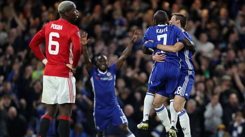''Chelsea'' pēc Ngolo Kantē vārtu guvuma
Foto: BPI/Scanpix