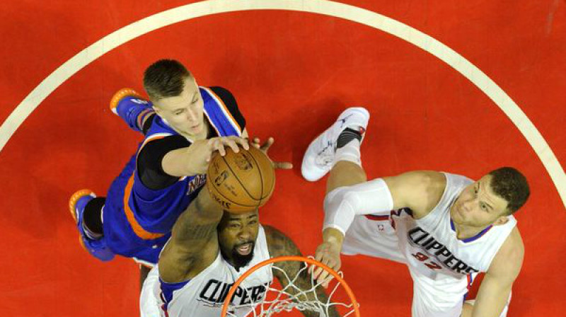 Kristaps Porziņģis pret "Clippers"
Foto: Richard Mackson / usatoday.com