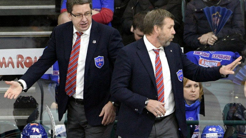 Harijs Vītoliņš un Oļegs Znaroks
Foto: Aleksejs Daņičevs, rsport.ru