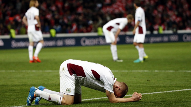 Nav jāpārdzīvo par cienīgo zaudējumu Šveicē. Jāpārdzīvo par kopējo situāciju Latvijas futbolā!
Foto: Reuters/Scanpix