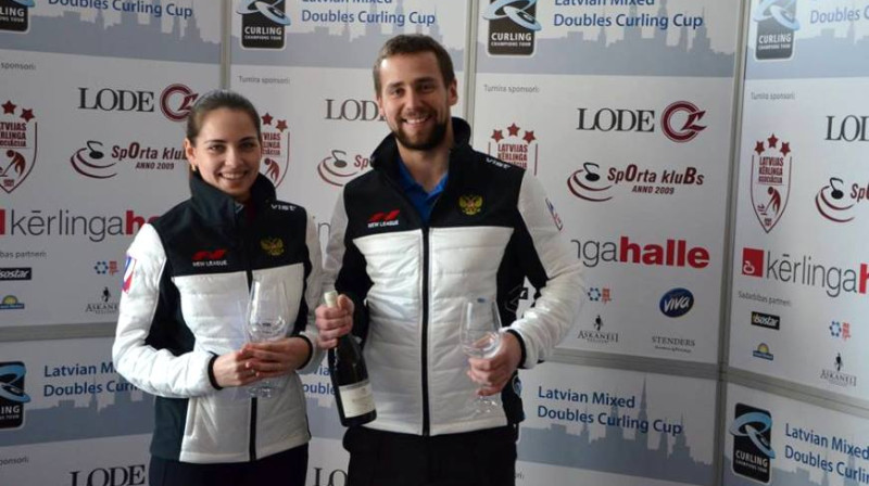 A.Brizgalova/A.Krušeļņickijs
„LODE Latvian Mixed Doubles Curling Cup” 2017 uzvarētāji