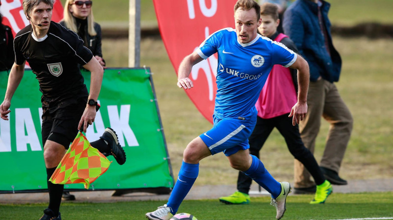 Aleksejs Višņakovs spēlē pret "Mettu/LU"
Foto: FK RFS