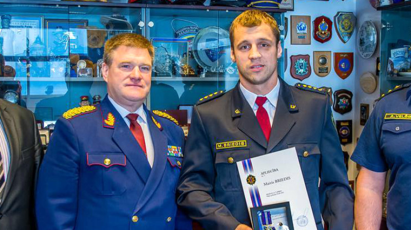 Ints Ķuzis un Mairis Briedis
Foto: Valsts policija