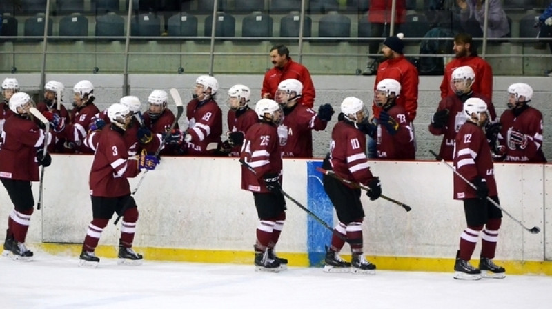 Latvijas U18 hokeja izlase 
Foto: Jekaterina Urošļeva