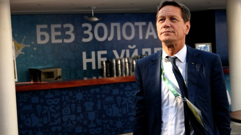 Krievijas Olimpiskās komitejas prezidents Aleksandrs Žukovs krievu fanu mājā Rio 
Foto: Ramils Sitdikovs, rsport.ru