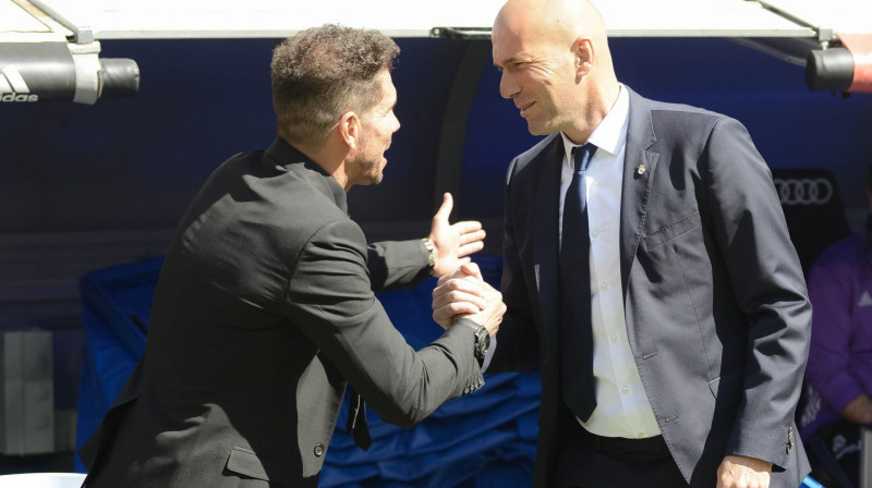 Djēgo Simeone un Zinedins Zidāns
Foto: Sipa USA / Scanpix