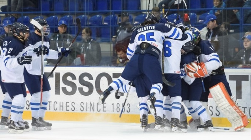 Somijas U-18 izlase trešo gadu pēc kārtas spēlēs finālā
Foto: http://u18worlds2017.iihf.com