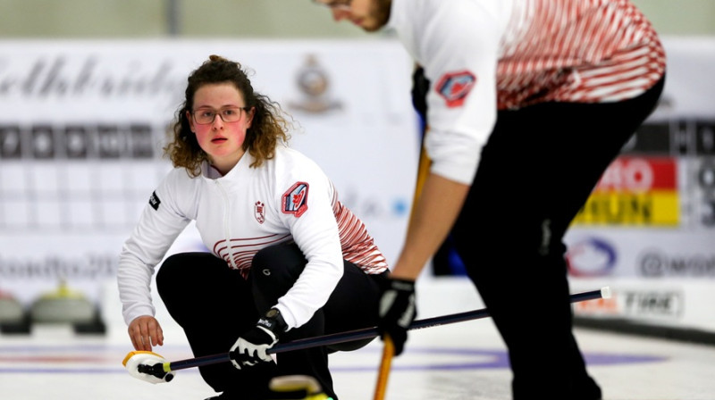 Latvijas izlase
Pasaules čempionāts kērlingā jauktajiem pāriem 2017
© WCF / Richard Gray