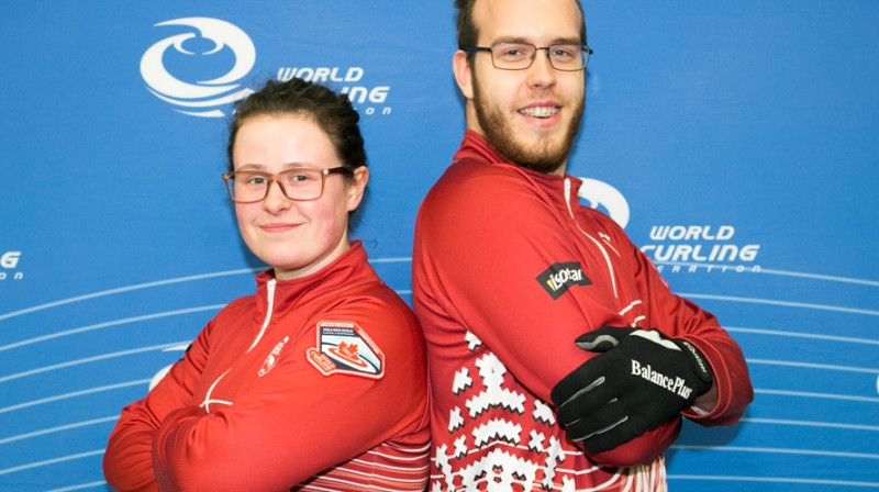 Latvijas izlase
Pasaules čempionāts kērlingā jauktajiem pāriem 2017
© WCF / Richard Gray