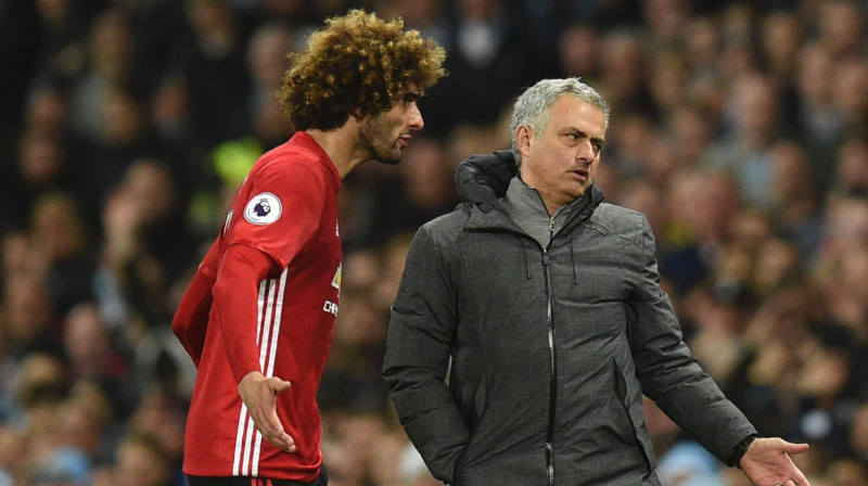 Maruāns Felaini un Žuzē Morinju
Foto: AFP/Scanpix