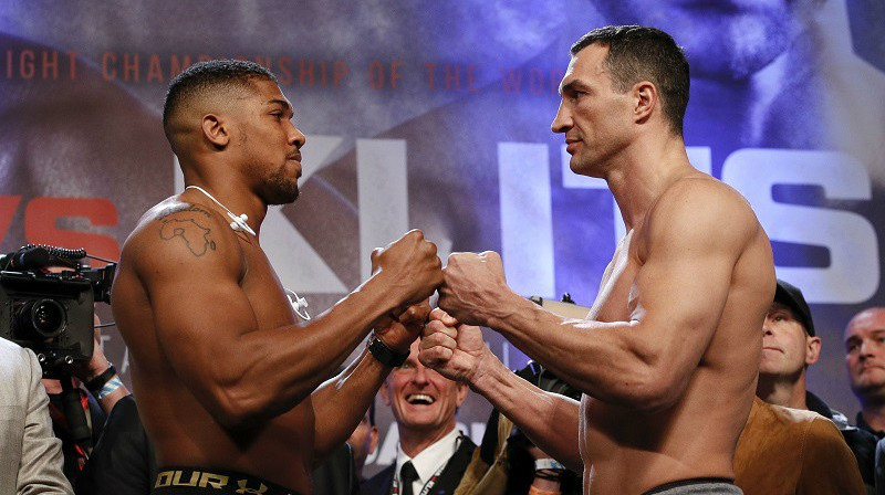 Entonijs Džošua un Vladimirs Kļičko
Foto: Esther Lin