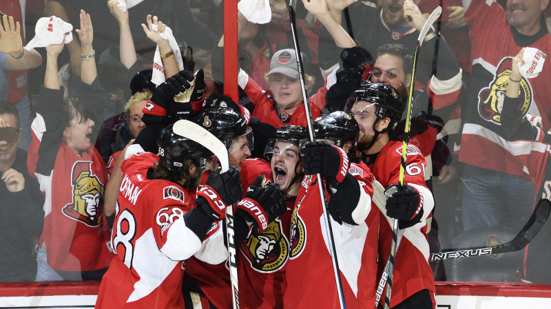 Otavas "Senators" prieki
Foto: Adrian Wyld/TT NYHETSBYRÅN/Associated Press(AP)