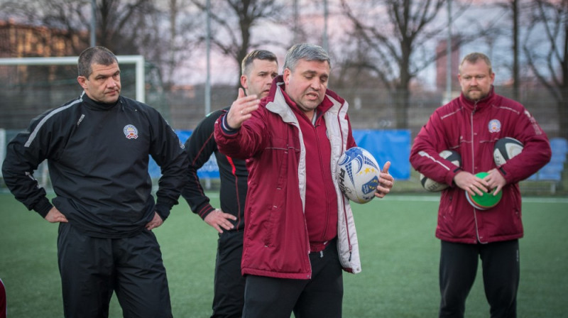 Sergejs Lisko (centrā ar bumbu)
Foto: Zigismunds Zālmanis (LRF)