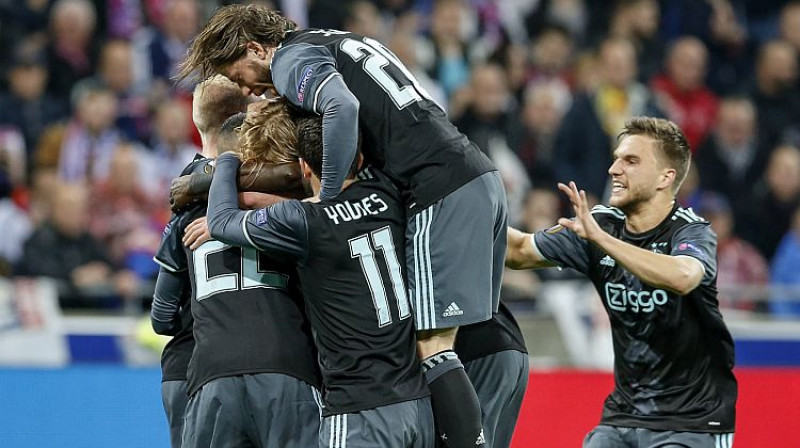 ''Ajax'' atzīmē vienīgo vārtu guvumu
Foto: EPA/Scanpix