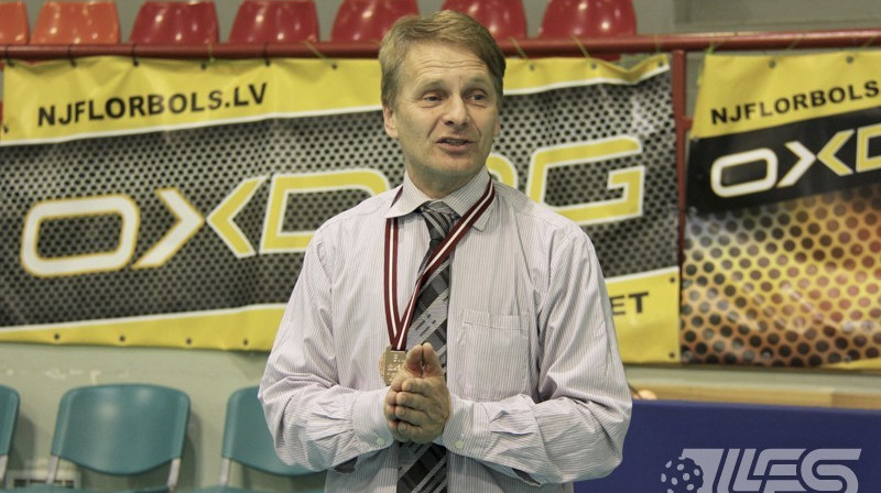 "Rubene/KSS" treneris Jānis Dainis
Foto: Floorball.lv