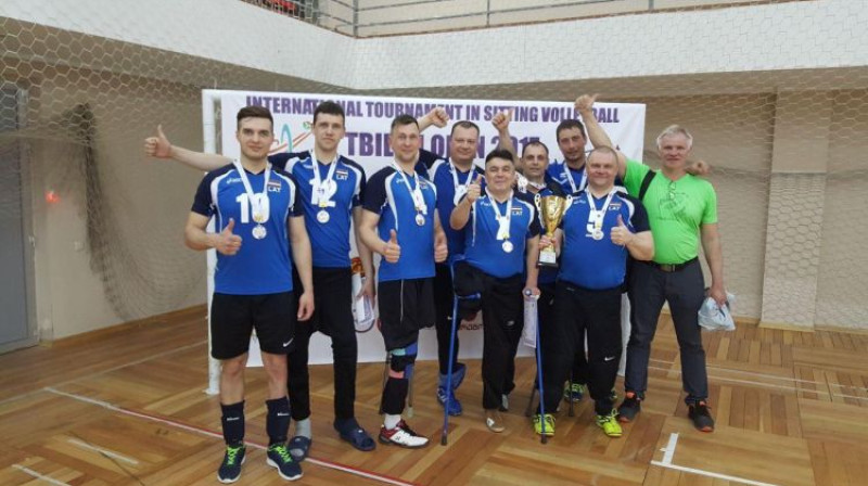 Latvijas sēdvolejbola izlase
Foto: Latvijas sēdvolejbola izlases Facebook profils