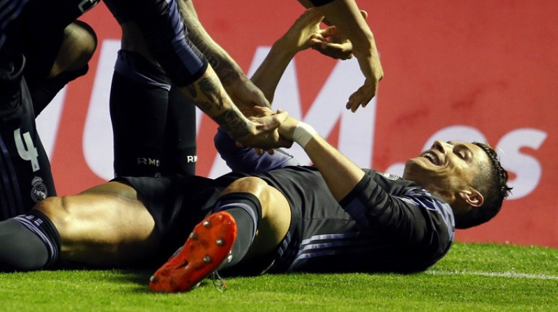 Krištianu Ronaldu var smaidīt
Foto: EPA/Scanpix